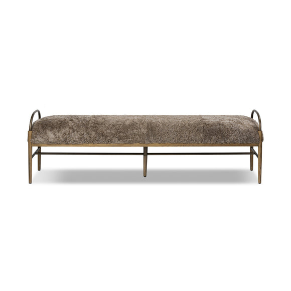 Amber Lewis x Four Hands Demi Accent Bench