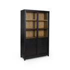 Millie Panel and Glass Door Cabinet