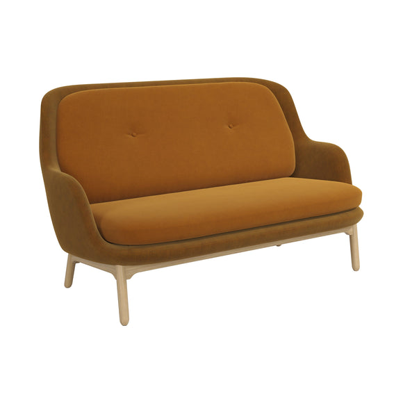 Fri 2-Seater Sofa with Wood Legs