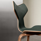 Grand Prix Front Upholstered Wood Dining Chair