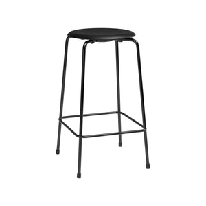 Leather High Dot Stool with 4-Legs