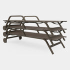Stack Chaiselongue with Arms and Wheels