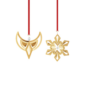 2024 Holiday Angel and Snowflake Ornament Set