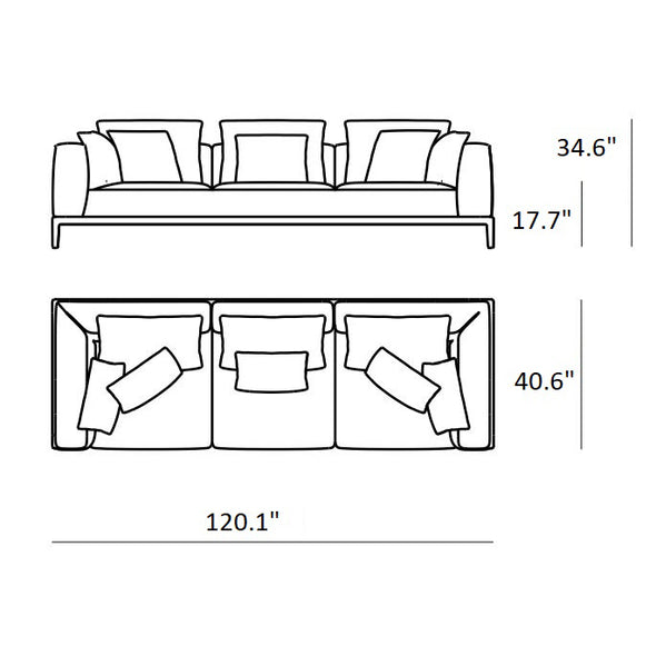 Milo 3-Seater Sofa