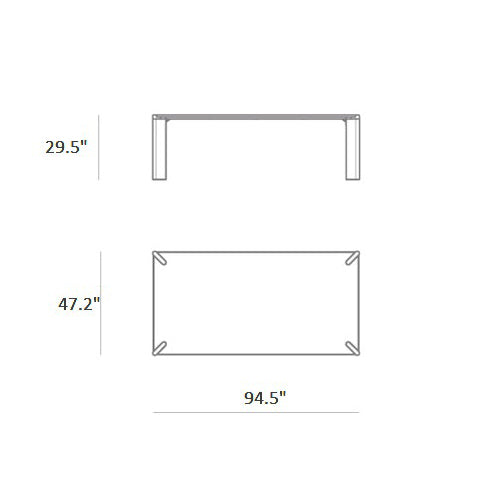 Ottanta Rectangle Dining Table