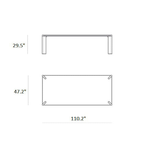 Ottanta Rectangle Dining Table