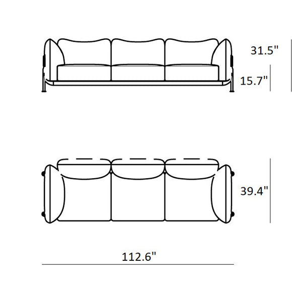 Tasca 3-Seater Sofa