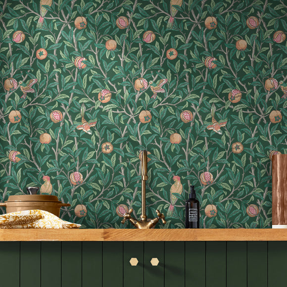 Graham & Brown Bird & Pomegranate Wallpaper - 2Modern