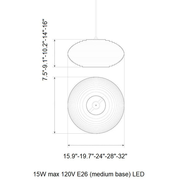 Disc Scraplight Pendant Light