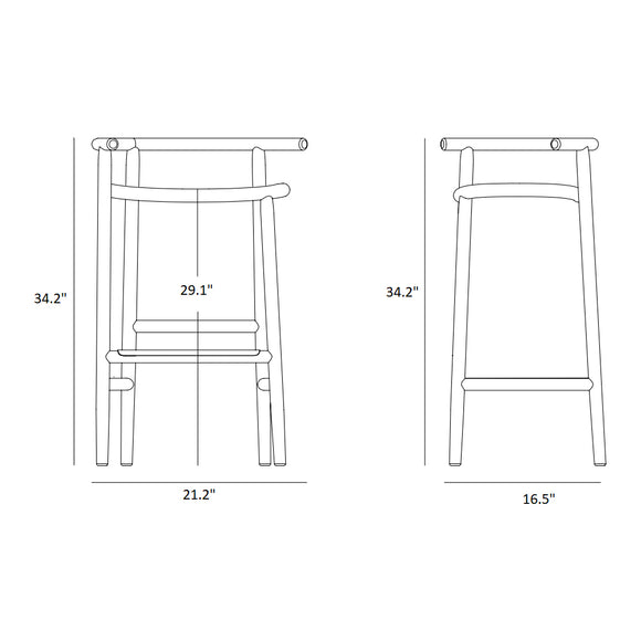 Single Curve Stool