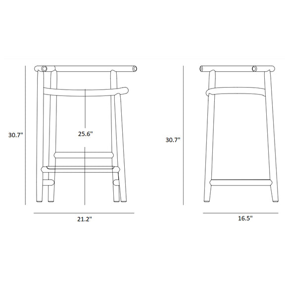 Single Curve Stool