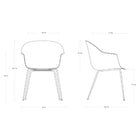 Bat Dining Chair - Conic Base