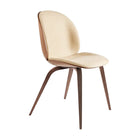 Beetle 3D Veneer Front Upholstered Dining Chair - Wood Base