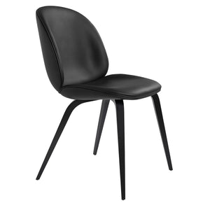 Beetle Upholstered Dining Chair - Wood Base