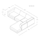 Podium Modular 4-piece Lounge Sectional A