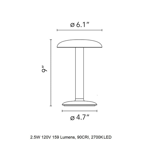 Gustave Portable LED Table Lamp