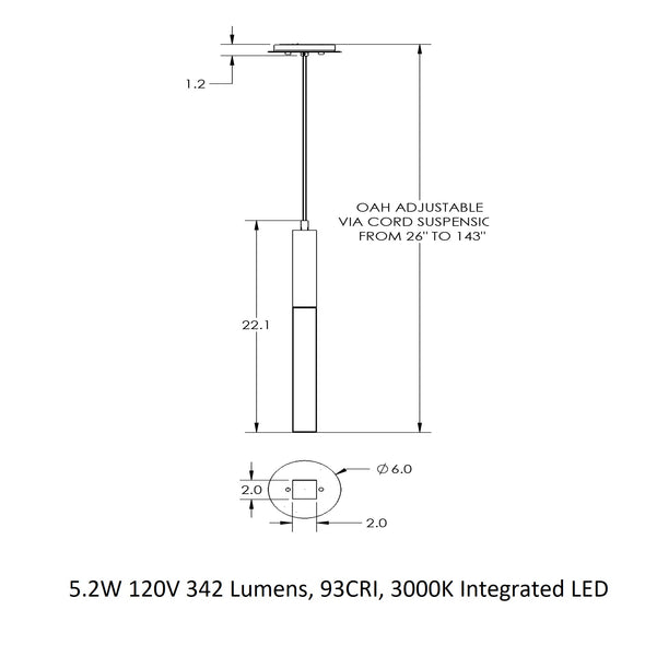 Axis LED Pendant Light