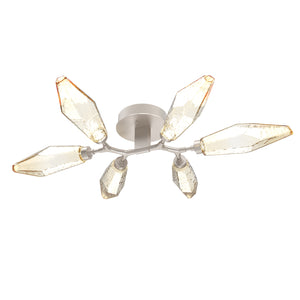 Rock Crystal Organic LED Semi Flush Mount