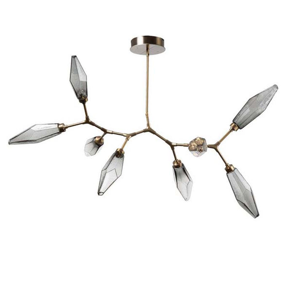 Rock Crystal Modern Branch Chandelier