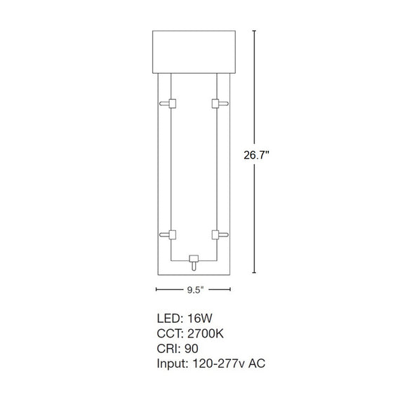 Ursa Large LED Outdoor Sconce