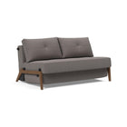 Cubed 2-Seater Armless Sofa Bed with Wood Legs