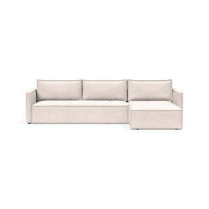 Newilla Slim Arms Sofa Bed with Chaise