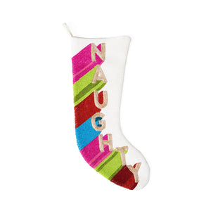 Naughty Embellished Stocking