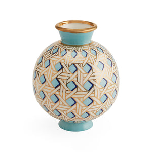 Basketweave Round Vase