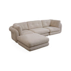 Pompidou Modular 4-Piece Sectional with Ottoman