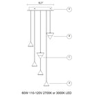 Filomena Multi-Light LED Pendant Light
