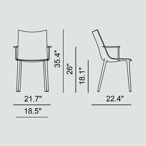 H.H.H. Graphic Impression Dining Armchair