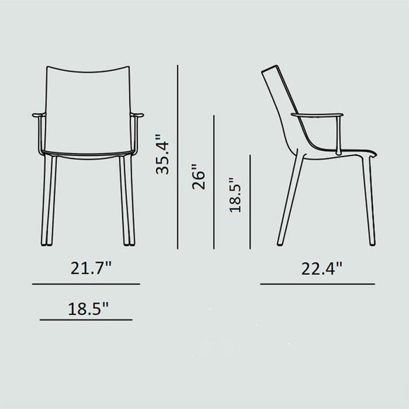 H.H.H. Leather Dining Armchair