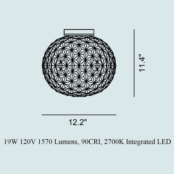 Planet Semi Flush Mount