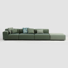 Plastics Outdoor Liberty 3-Seater Sofa with Pouf