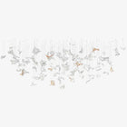 Dancing Leaves Oval Chandelier