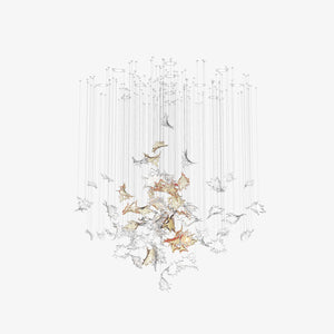 Dancing Leaves Round Chandelier