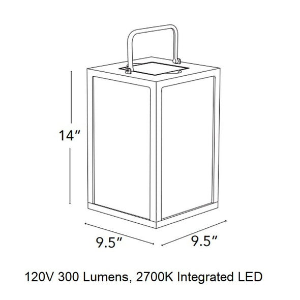 Tradition Solar Outdoor LED Lantern