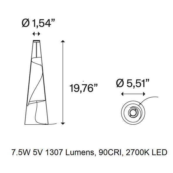 Cono di Luce LED Table Lamp