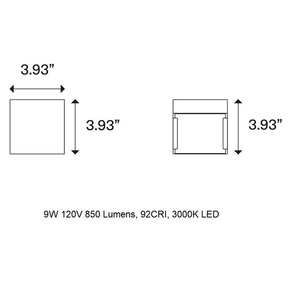 Laser Cube Wall Light