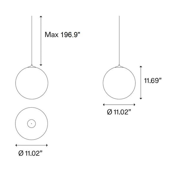 Random Solo Multi-Light Round Chandelier