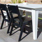 Alfresco Dining Table 72, Bench and Chairs Set