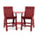 Lollygagger Hi-Rise Chairs with Curved Attached Table