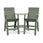 Lollygagger Hi-Rise Chairs with Curved Attached Table