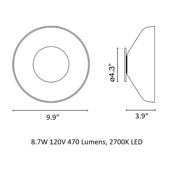 Aura Plus LED Wall Sconce