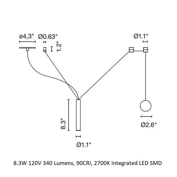 Milana Counterweight Pendant Light