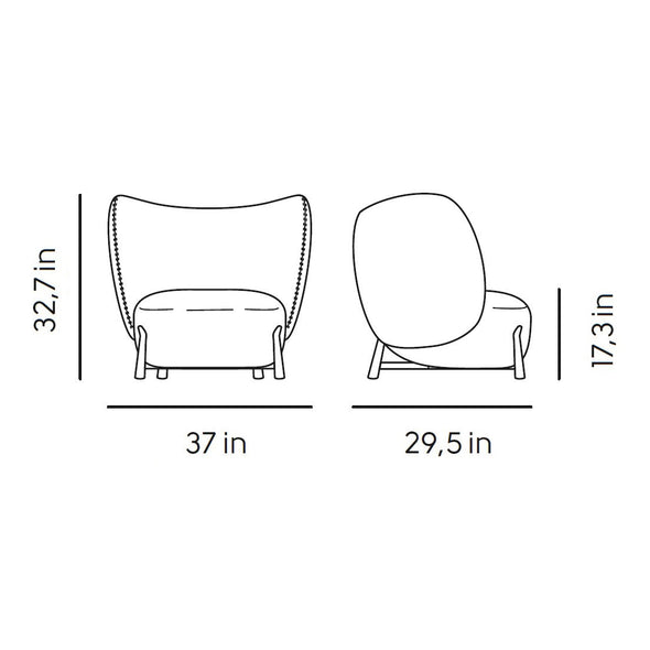 Mys AP M TS Lounge Armchair