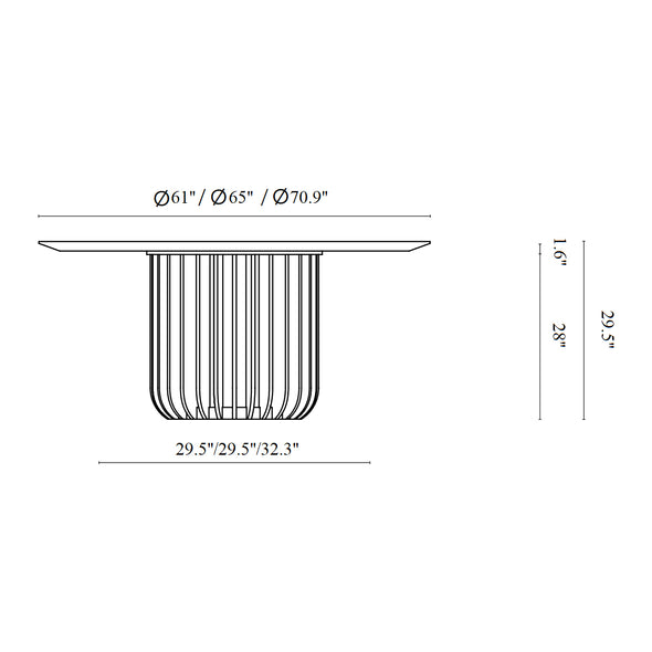 Juice Round Dining Table