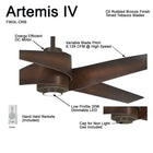 Artemis IV LED Ceiling Fan