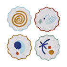 Celestial Embroidered Linen Coaster (Set of 4)