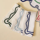 Colorblock Embroidered Linen Napkin (Set of 4)